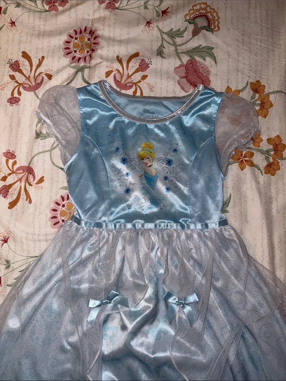 Disney Light Blue Cinderella Dress with Sheer Overlay